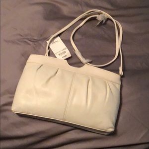 Ivory shoulder purse!  NWT